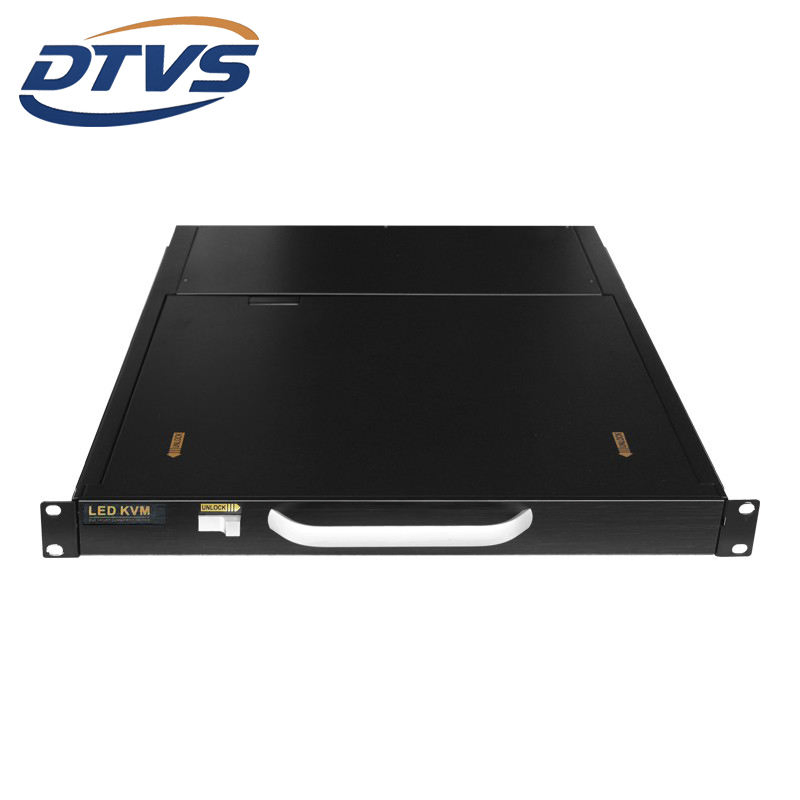 China Manufacturer 16-Port RJ45 Kvm Console 19" 1u Rackmount Cat5
