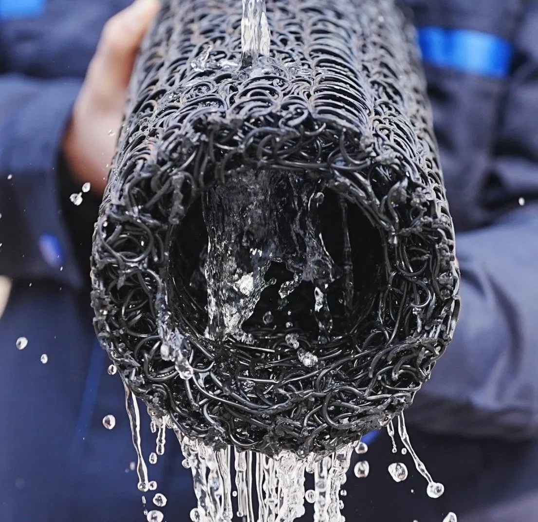 Green Black Water Permeable Pipe Plastic Blind Ditch for Tunnel Drainage 200m