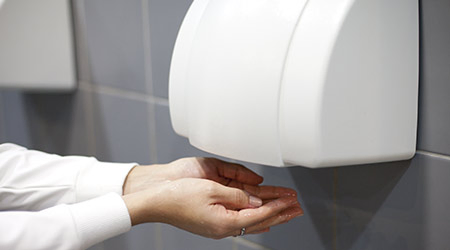 Sanitä Re Ware Hochgeschwindigkeits-Automatischer Hä Ndetrockner Fü R ö Ffentliche Waschkü Che