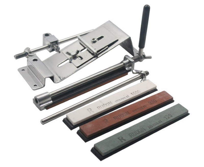 4 Sharpening Stones Full Metal Fixed-Angle Knife Sharpener Kit Bl17169