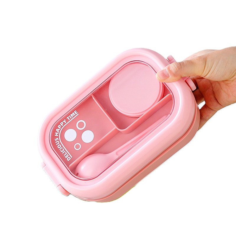 Trendy Portable Large-Capacity Microwave-Safe Lunch Box for Students