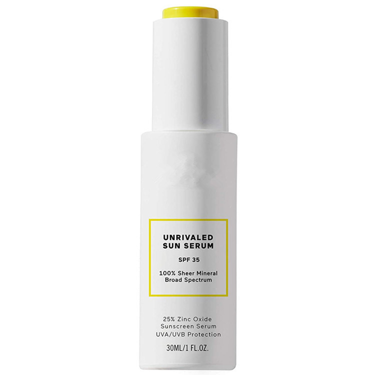 Custom Natural Vegan Unrivaled Sun Serum SPF 35 Mineral Sunscreen