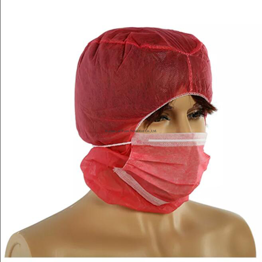 Disposable Cap Astronaut Hood Cover with Face Mask