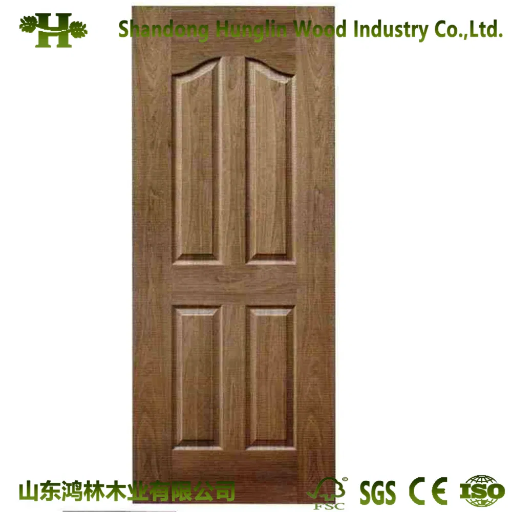 China Natural Wood Grain HDF Veneer Door Skin