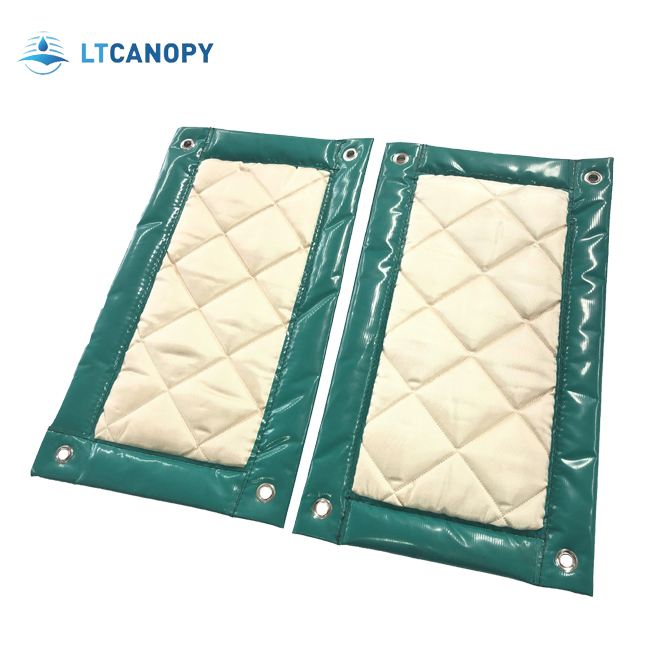 Litong Waterproof PVC Mesh Coated Tarpaulin Customized Size Colour Quick Install Portable Sound Barrier Sheet