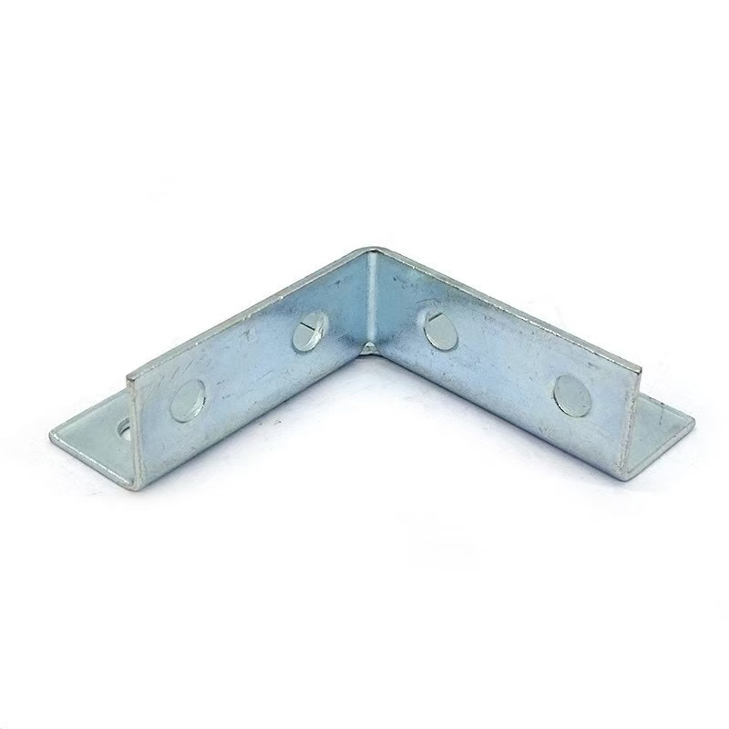 Heavy-Duty Corner Protection Bracket with Eight-Hole Steel Connector Design