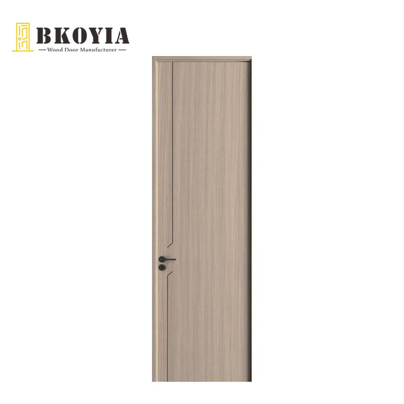 Classic Minimalist Flat Panel Carbon Crystal Interior Doors for Bedrooms, Hotels, Apartments & Rentals - Factory Direct