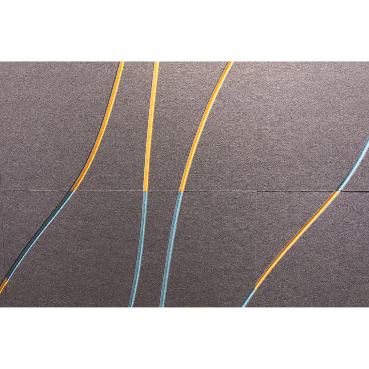 Fire Resistance 12mm Felt Panel Composition Polyester Fiber Acoustic Panel for Commercial Building