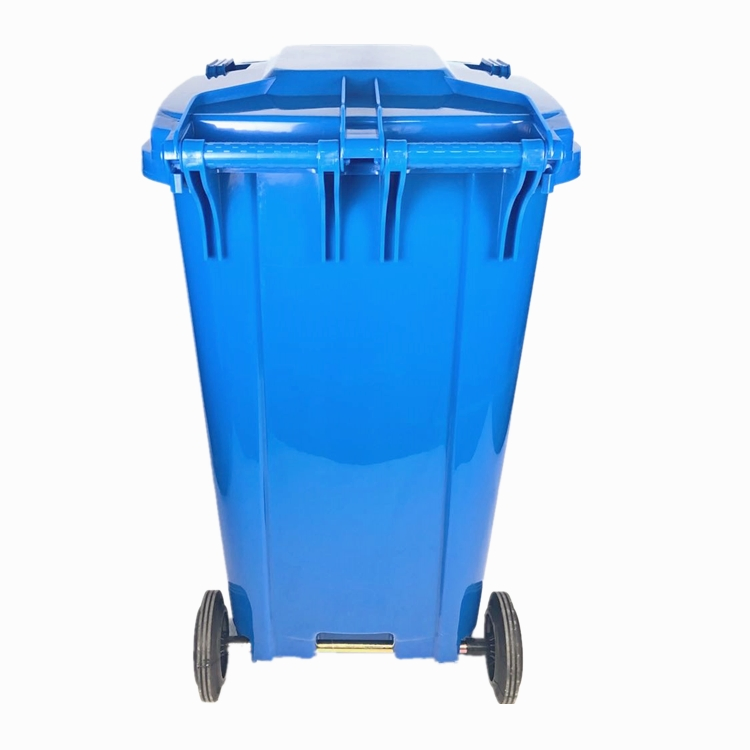Уличный мусорный бак 240л, прочный, с колесами