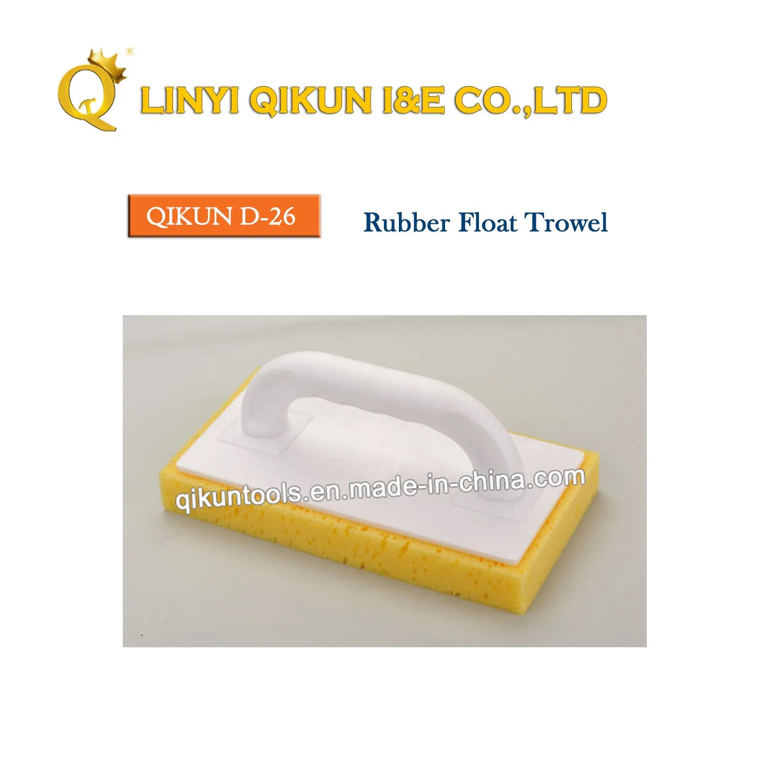 D-22 Construction Decoration Paint Hardware Hand Tools Plastic Handle Board Rubber EVA Bottom Rubber Float Trowel