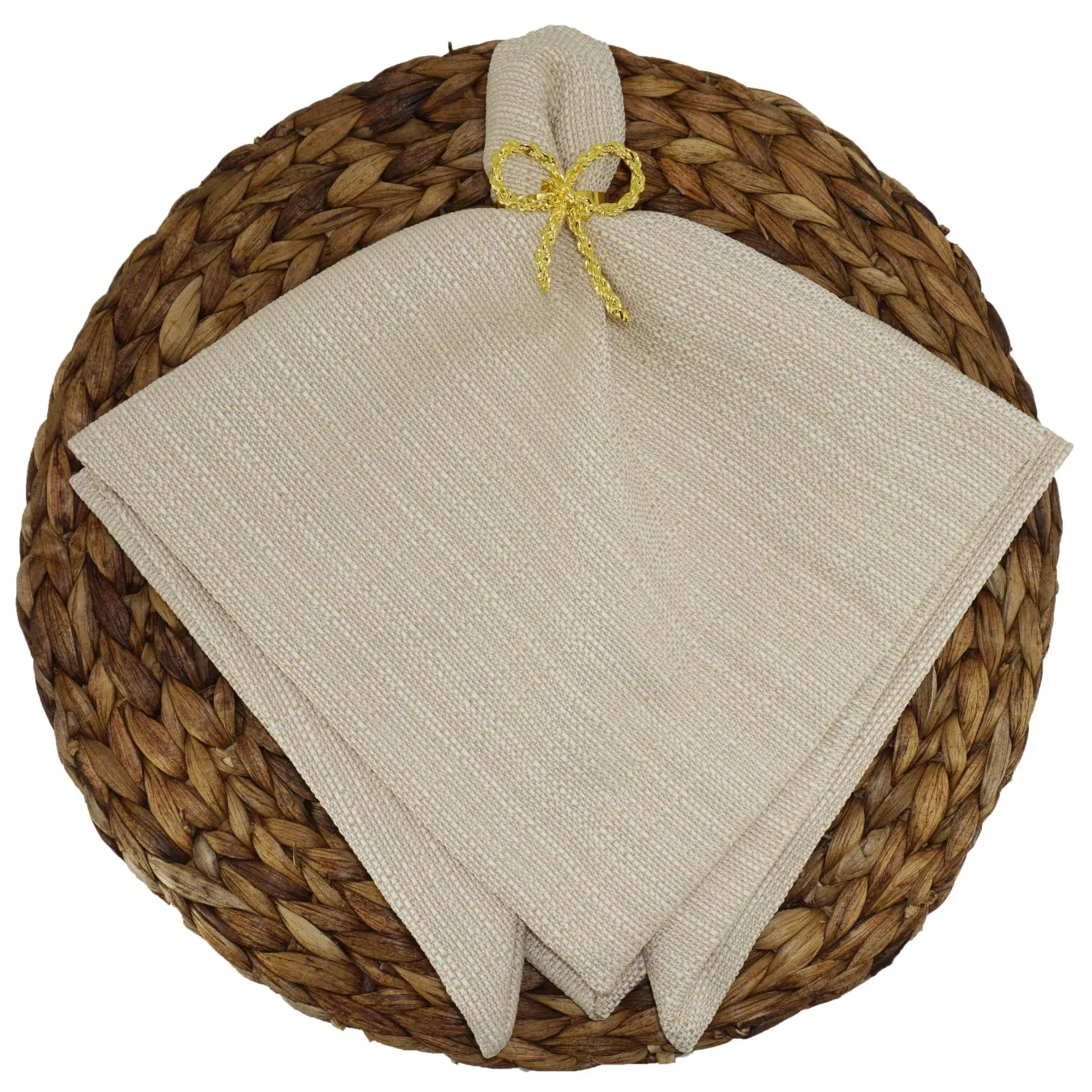 Parchment Versatile Oxford Texture Table Linens & Napkins - Premium Fabric for Elegant Events