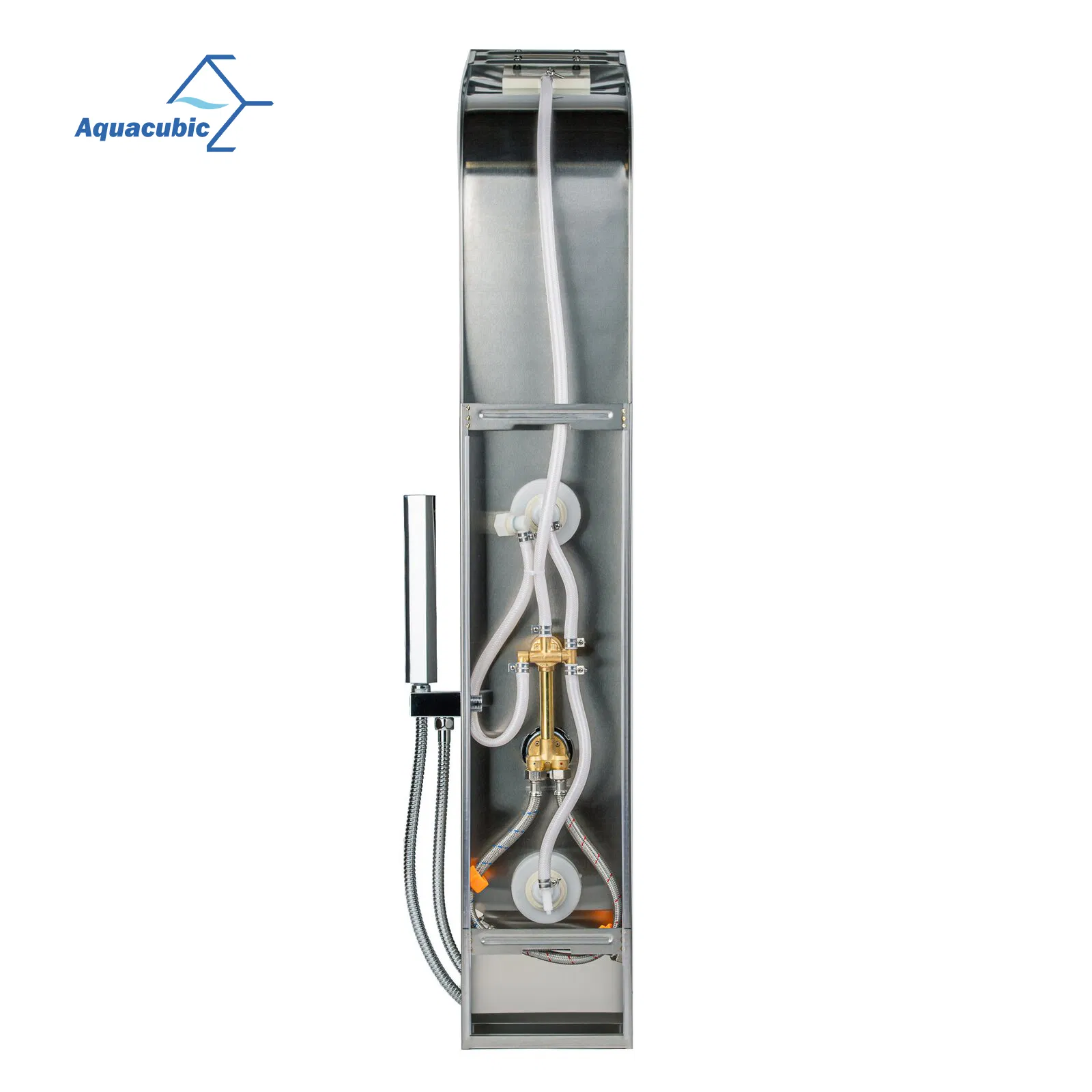 Luxury Waterfall Rainfall Shower Panel Faucet Wall Mount Bathroom Two Handles Shower Tower