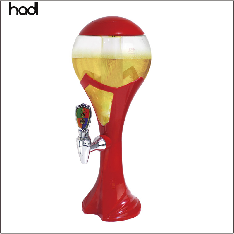 Wholesale Restaurant Supply Cheap Price Table Top Portable Draft Beer Dispenser Backpack Commercial Red Beer Dispenser Tower