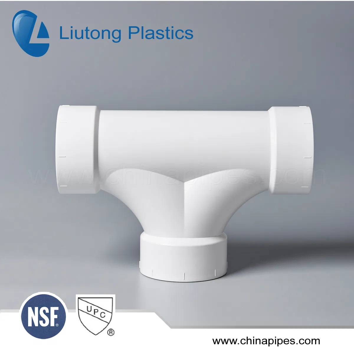 Plastic PVC Fitting Two Way Cleanout Tee ASTM D2665 Standard for Dwv Drain Water with NSF Certificate