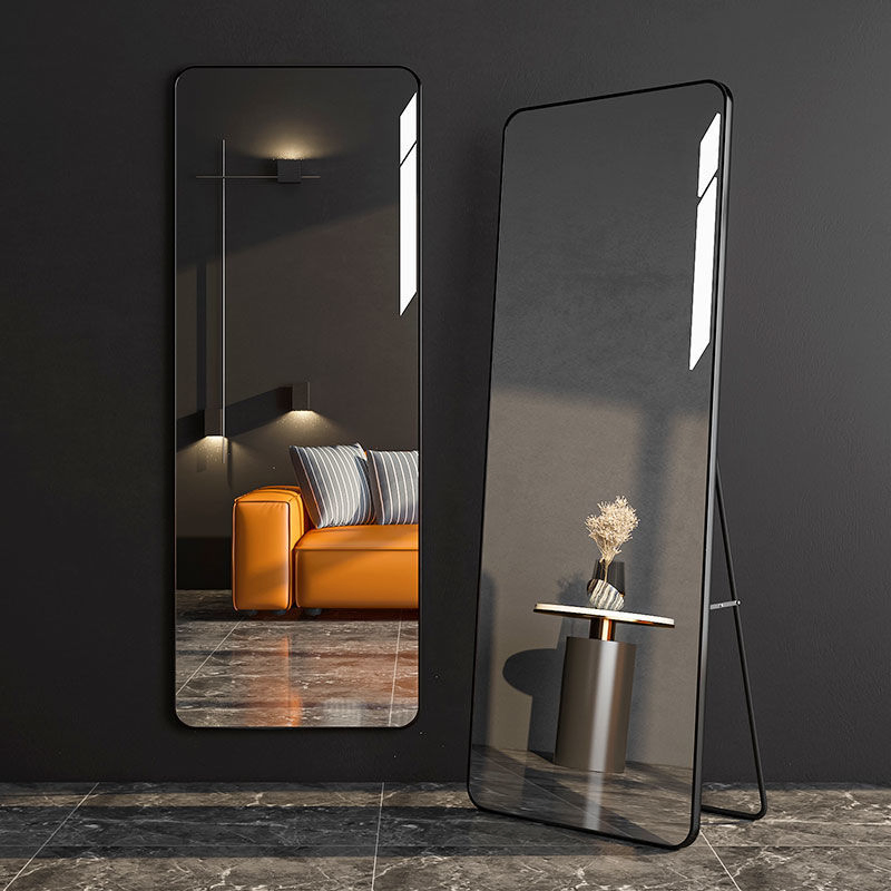 Modern Minimalist Creative Irregular Shaped Metal Frame Decorative Wall Mirror Full Length Dressing Wall Hanging Mirror
