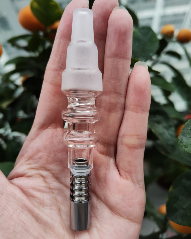 Smoking Pipe Accessories Glass Stem with Ti Rod Cap Dynavap Wdlx Cooling Unit Kit Mouthpiece 2025