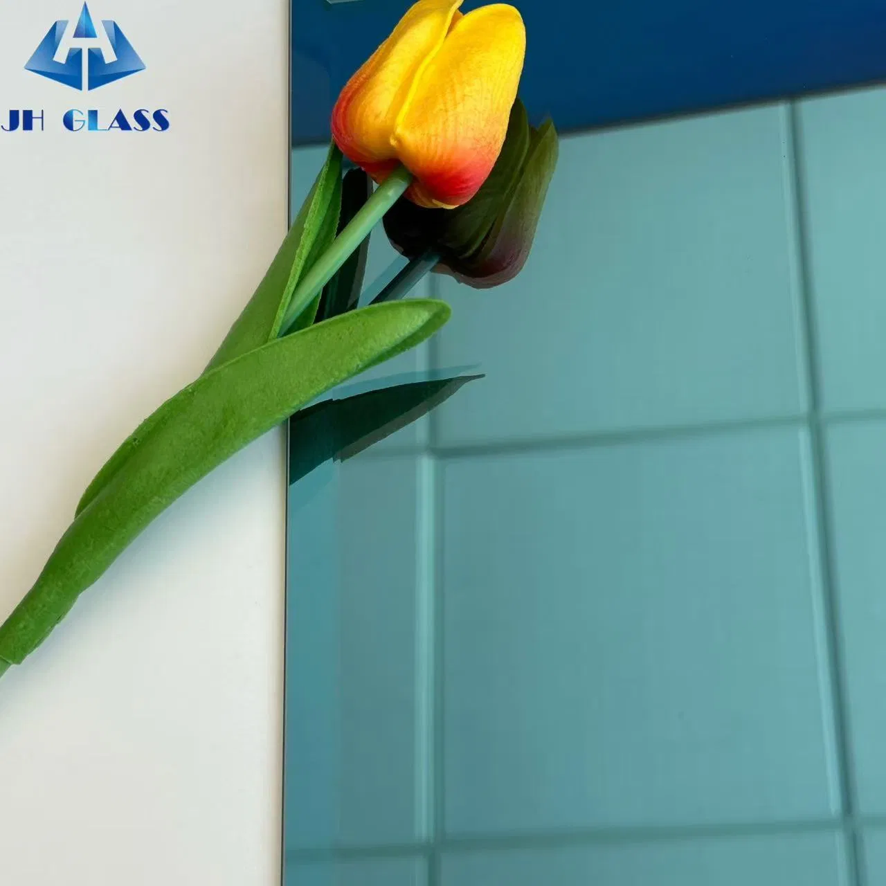 Beveled Edge Tinted Mirror Glass 4mm, 5mm, 6mm for Indoor Decorative/Bathroom Wall