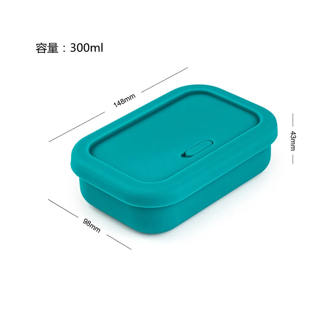 The New Silicone Lunch Box Microwave Heating Compartment Box