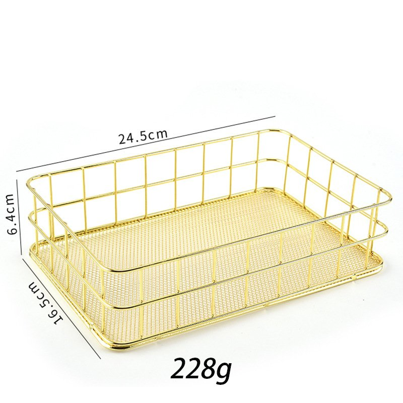 Wholesale Sales of Metal Cosmetics, Gold Containers, Storage Baskets