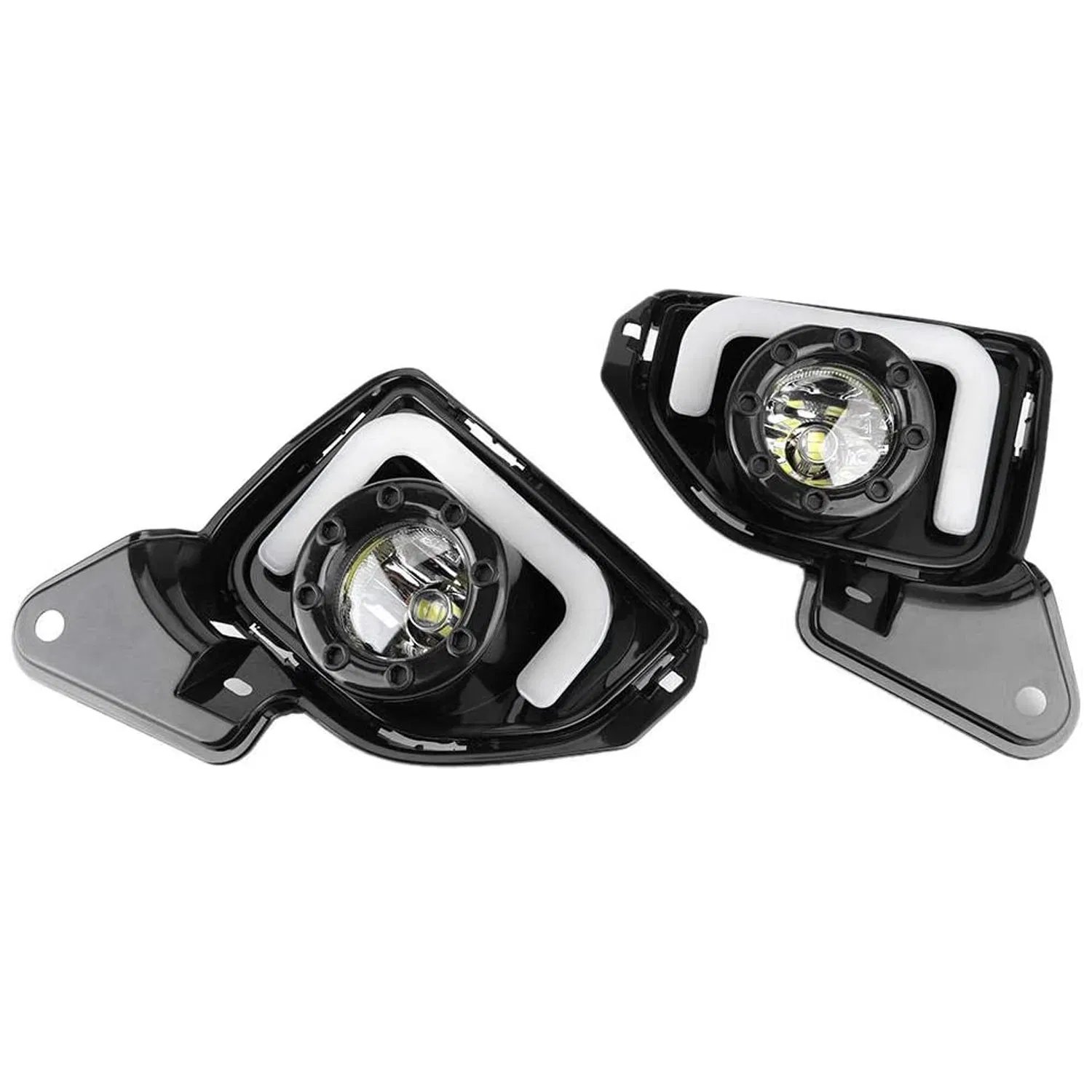 Противотуманные фары LED с решёткой для Toyota Hiace 2014-2018