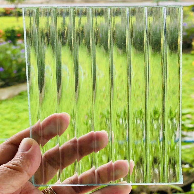 Low Iron Extra Clear Ribbed/Reed /Sandblasted/Frosted/Cross Reed Moru Glass