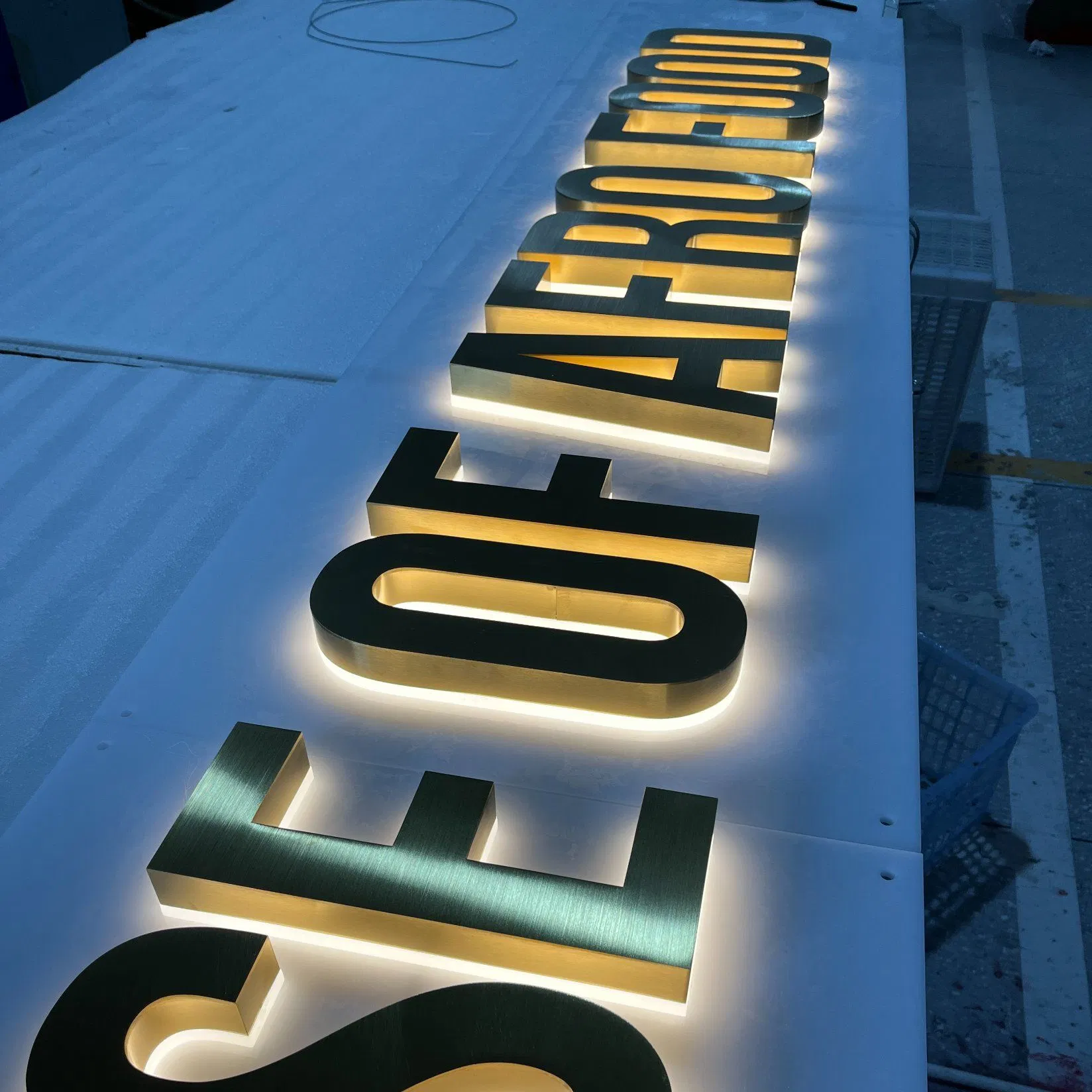 Customized Backlit Channel 3D Letters Sign Stainless Steel Sign
