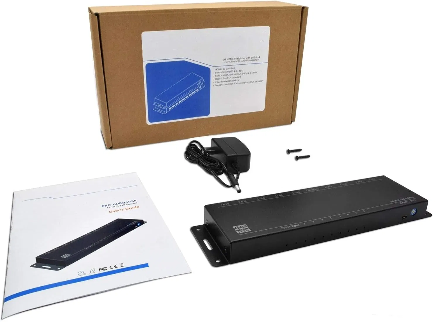 Разветвитель HDMI 1x20 4K 60Hz HDR с EDID