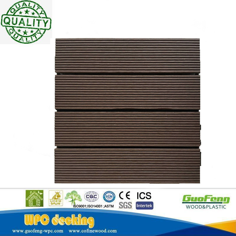 Hot Sale Fashion Decorative Recyclable WPC Decking Tile with Long Life-Span