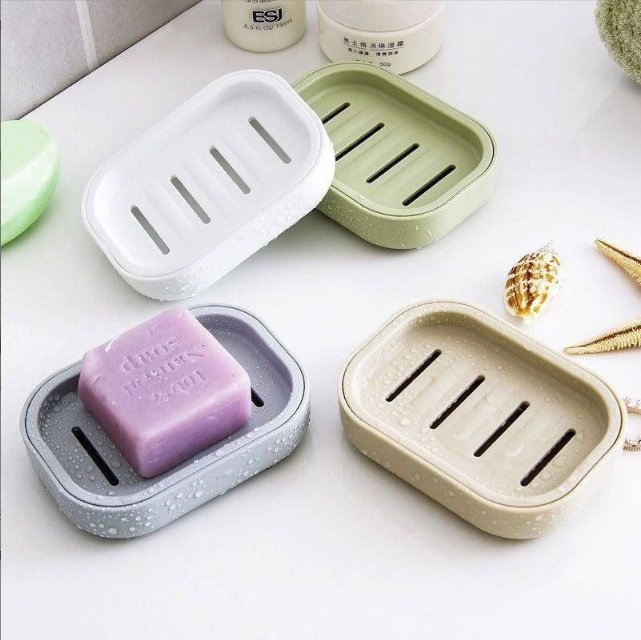 Draining Soap Dish, Creative Bathroom Handcrafted Soap Holder, Plastic Soap Tray