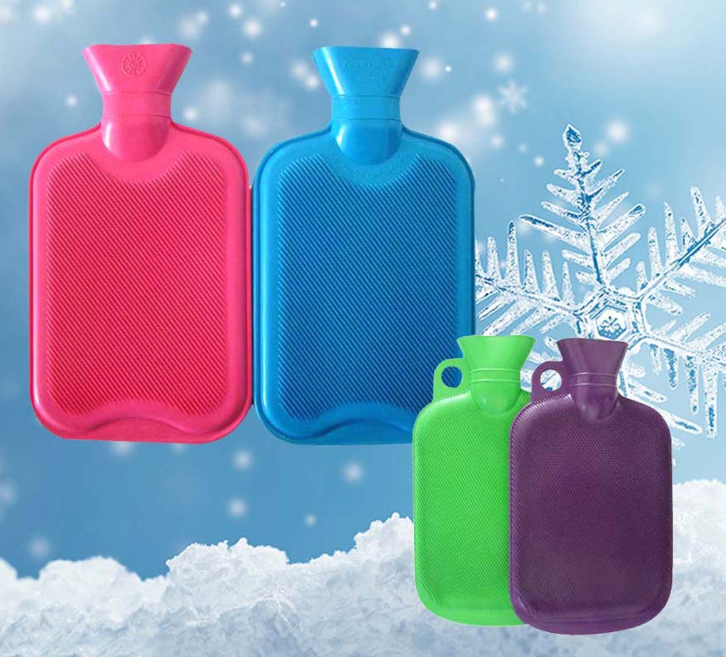 High Quality Reusable Leak-Proof Rubber Hot Water Bag for Body Warming