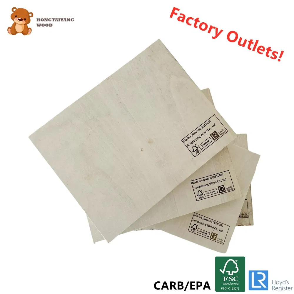 18mm Wholesale Poplar Plywood Board Sheet Poplar Core with FSC EPA Carb