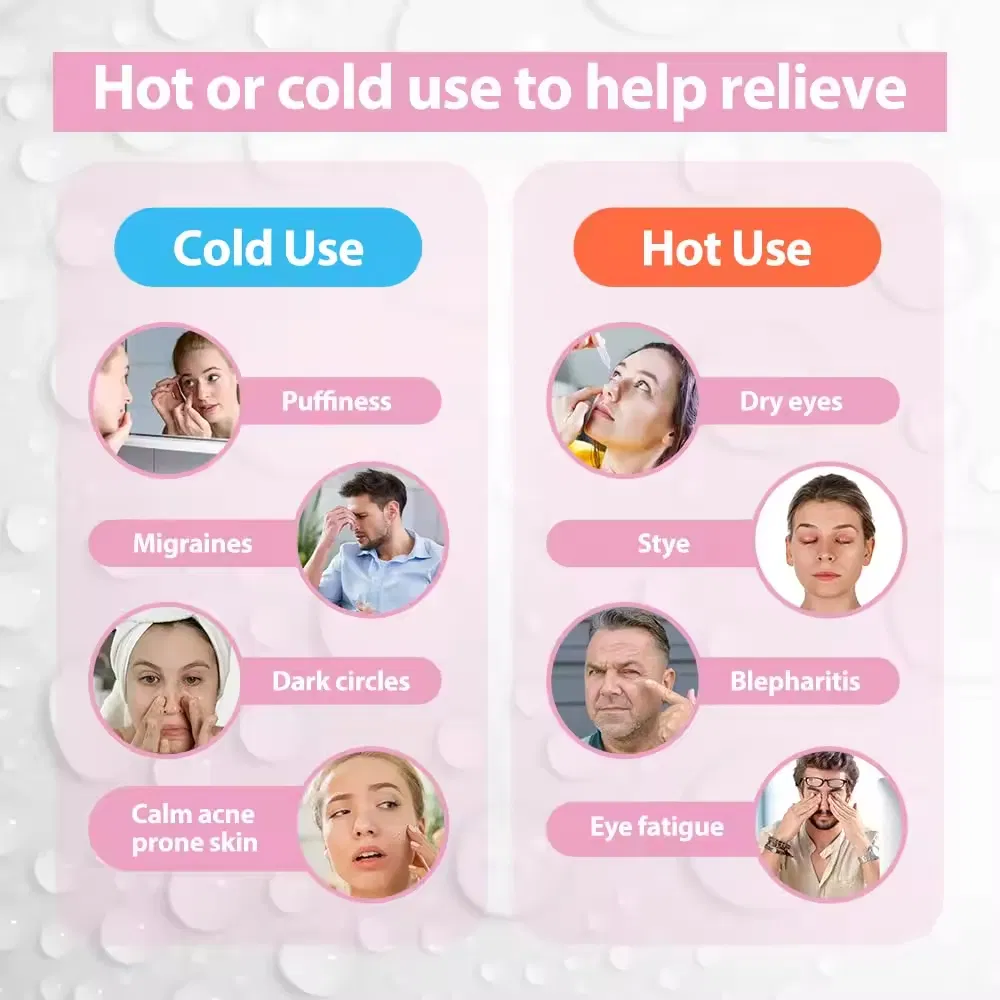 Wholesale Relax Sleep Aid Cooling Mask Soft Plush Backing Reusable Ice Pack Cooling Gel Cold Eye Mask