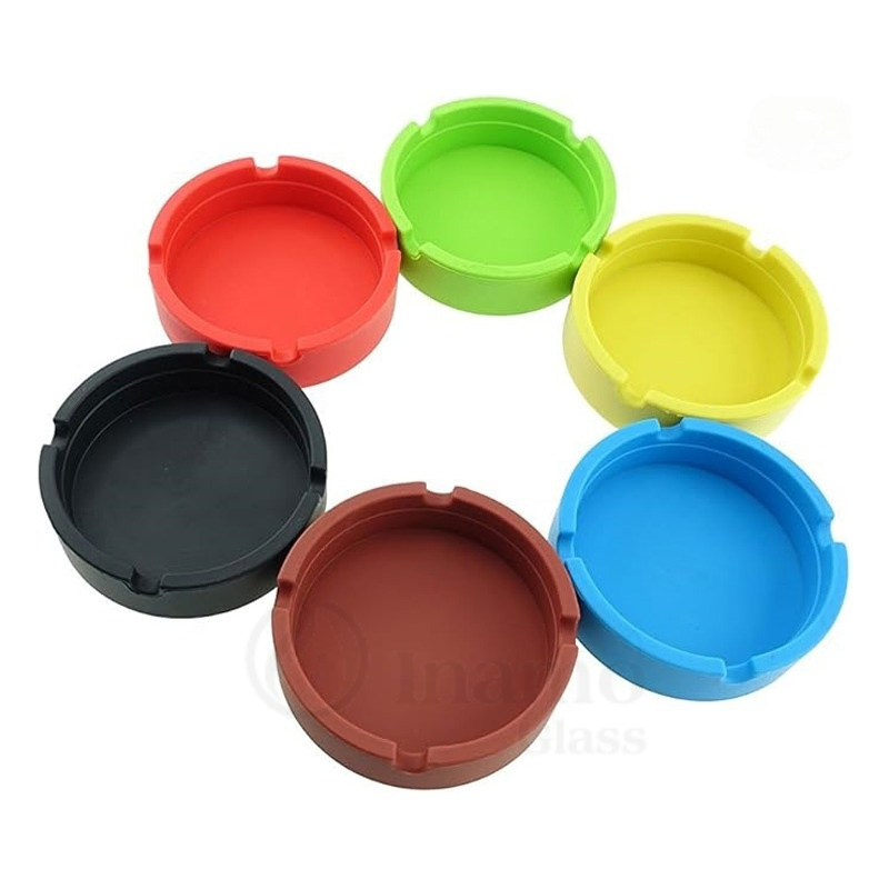 Силиконовая пепельница круглая Inamo Glass