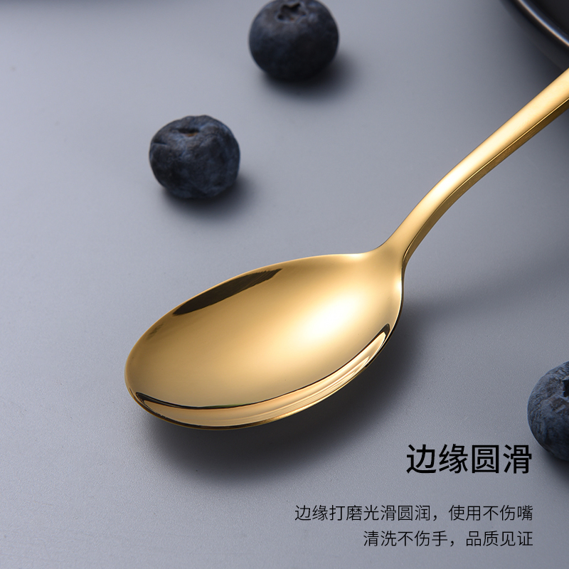 SS304 Korean Style Stainless Steel Spoon Fork Stainless Steel Cutlery