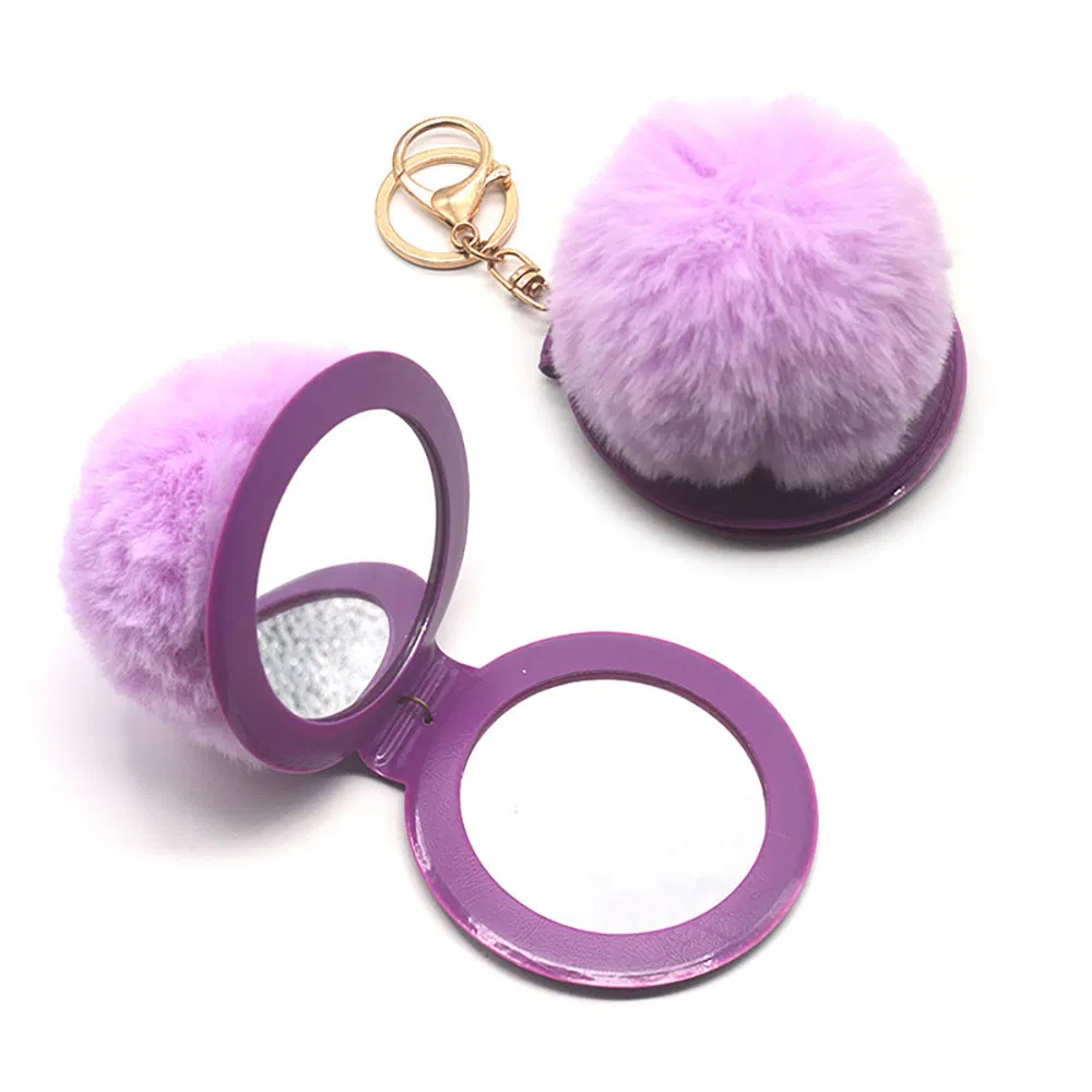 Portable Small Magnifying Makeup Custom Pocket Travel Plastic Compact Cosmetic Glass Mirror