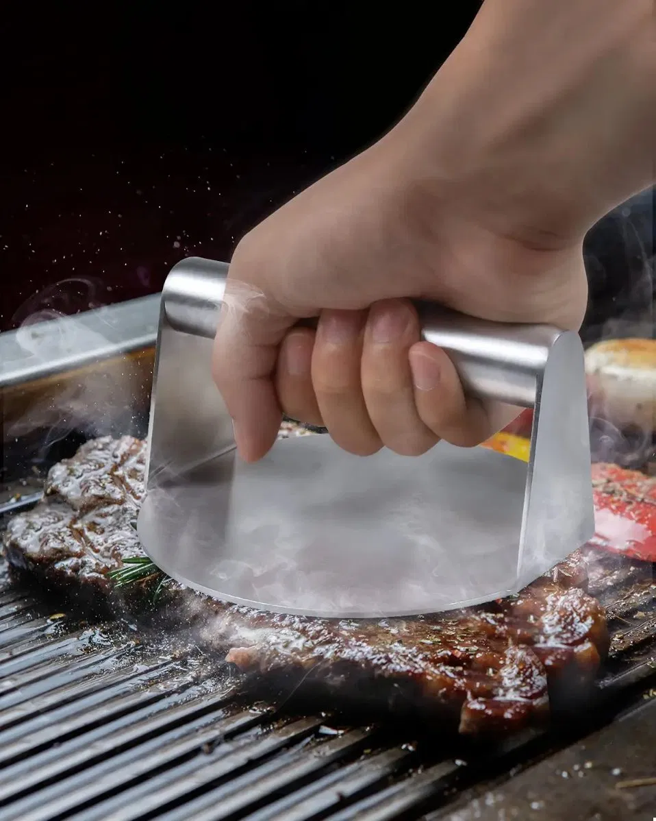 Customizaton Durable Burger Smasher Grilling Accessories Kitchen Stainless Steel Meat Press