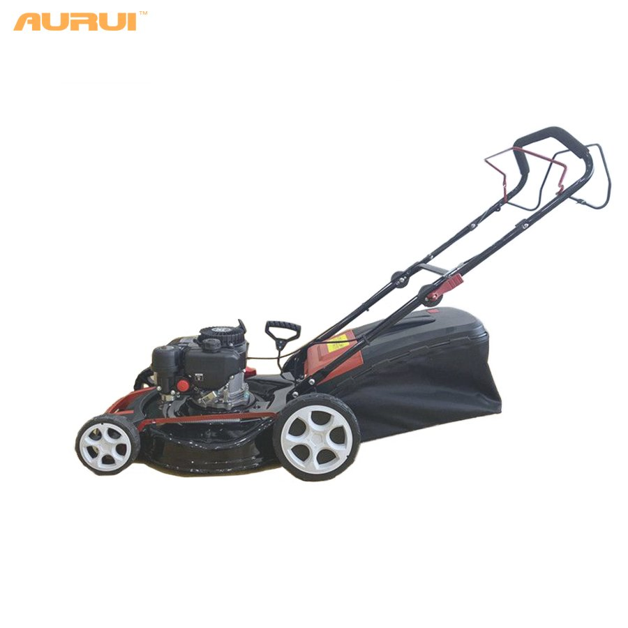 Garden Tool 3 Height Position Gasoline Lawn Mower with 65L Grass Bag