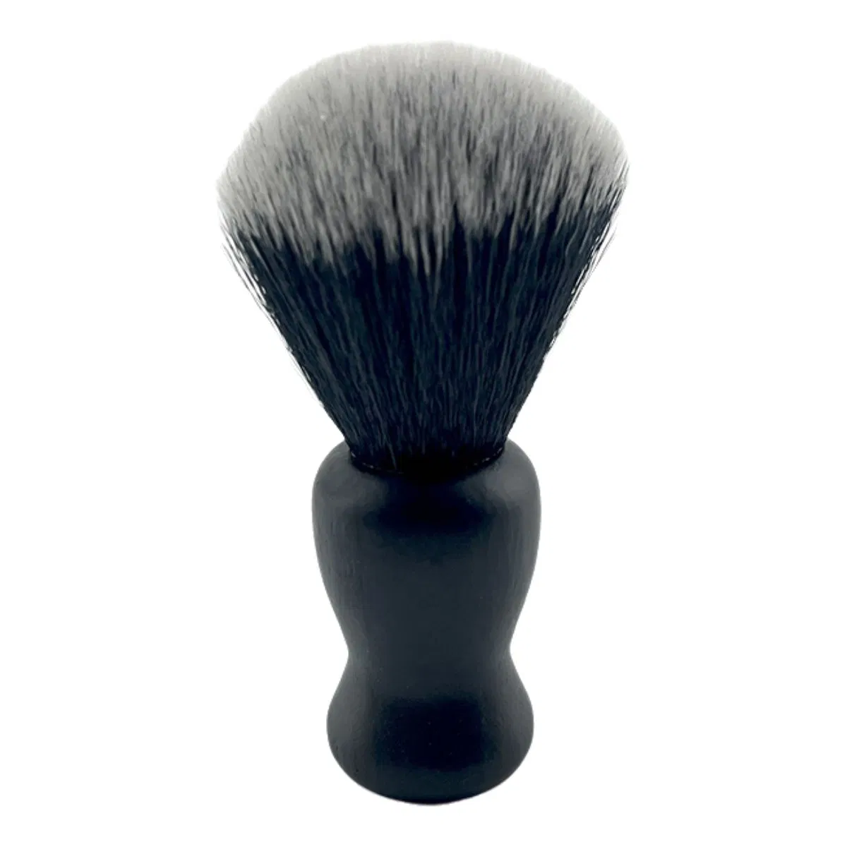 Custom Logo Wood Handle Barber Brush Facial Cleansing Hair Black Shaving Beard Brush for Men