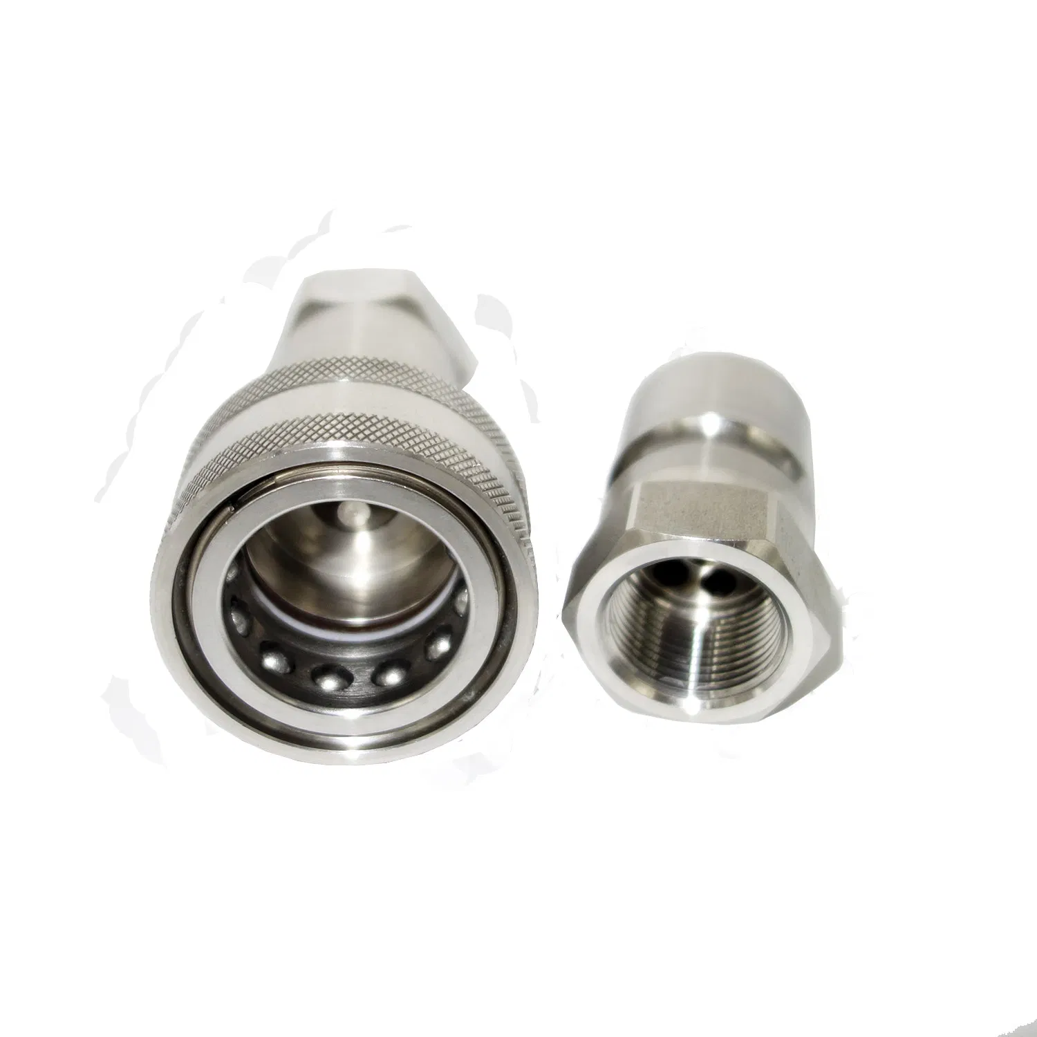Naiwo Stainless Steel Pipe Connector Hose Fitting ISO-B Quick Disconnect Coupling DN20 Hydraulic Valve