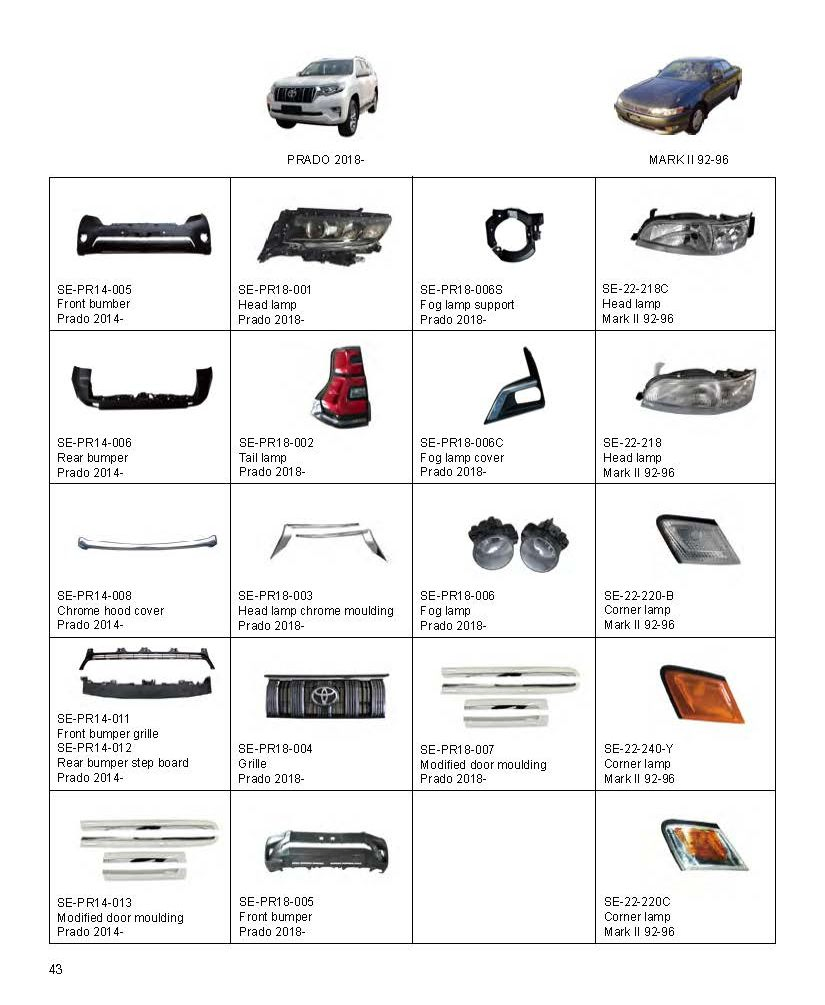 LED задние фонари для Toyota Prado 2018