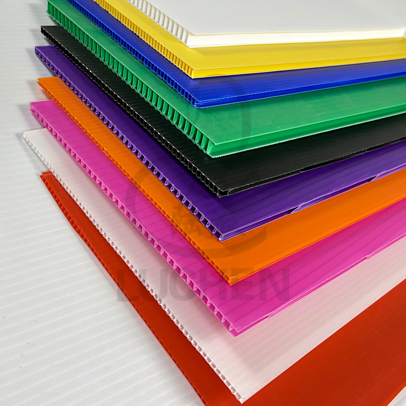 Commerical Grade Solid Color Hollow Corrugatred Plastic Sheet
