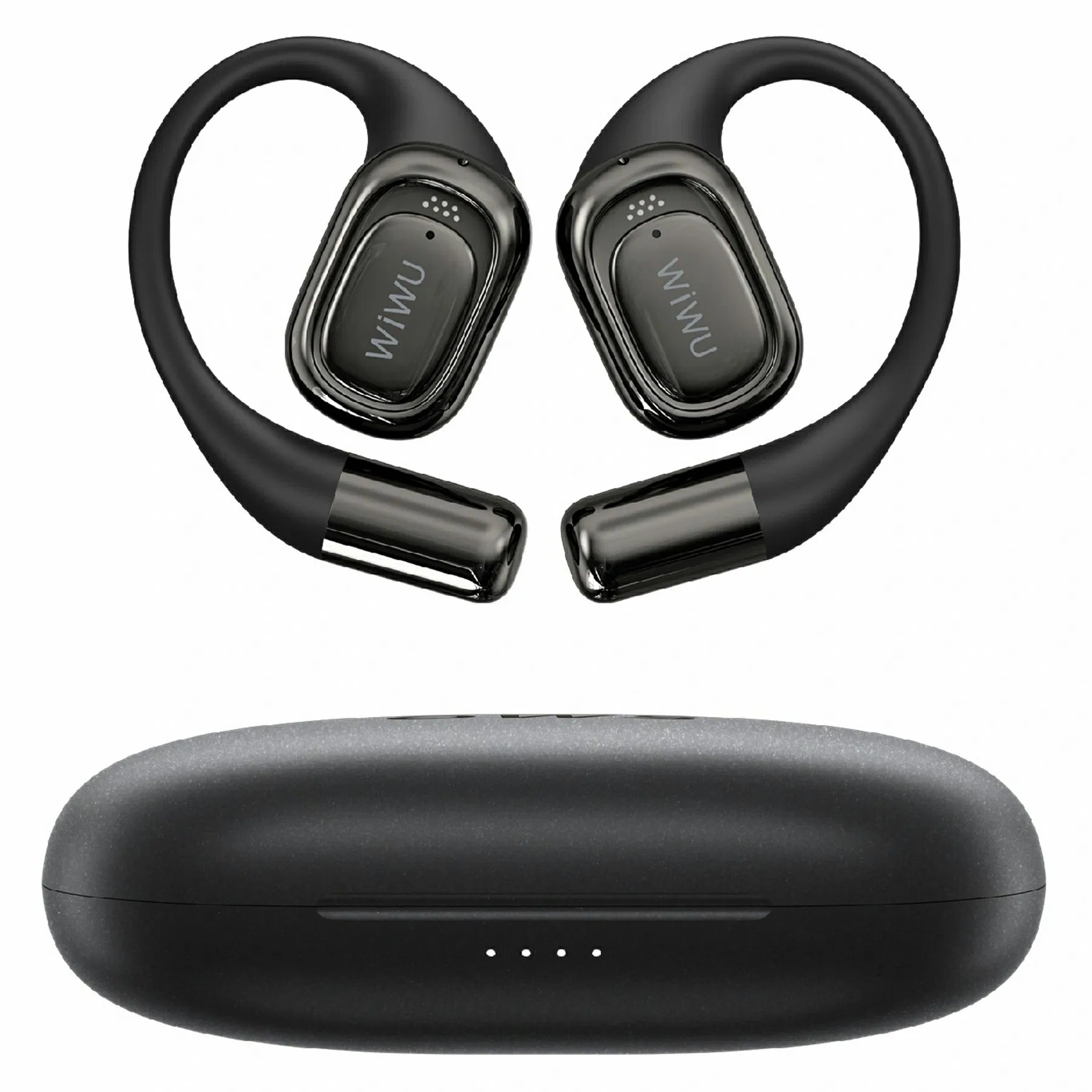 Wiwu O500 Open-Ear Tws Earbuds - Ipx7 Waterproof Bone Conduction Sports Headphones (Black)