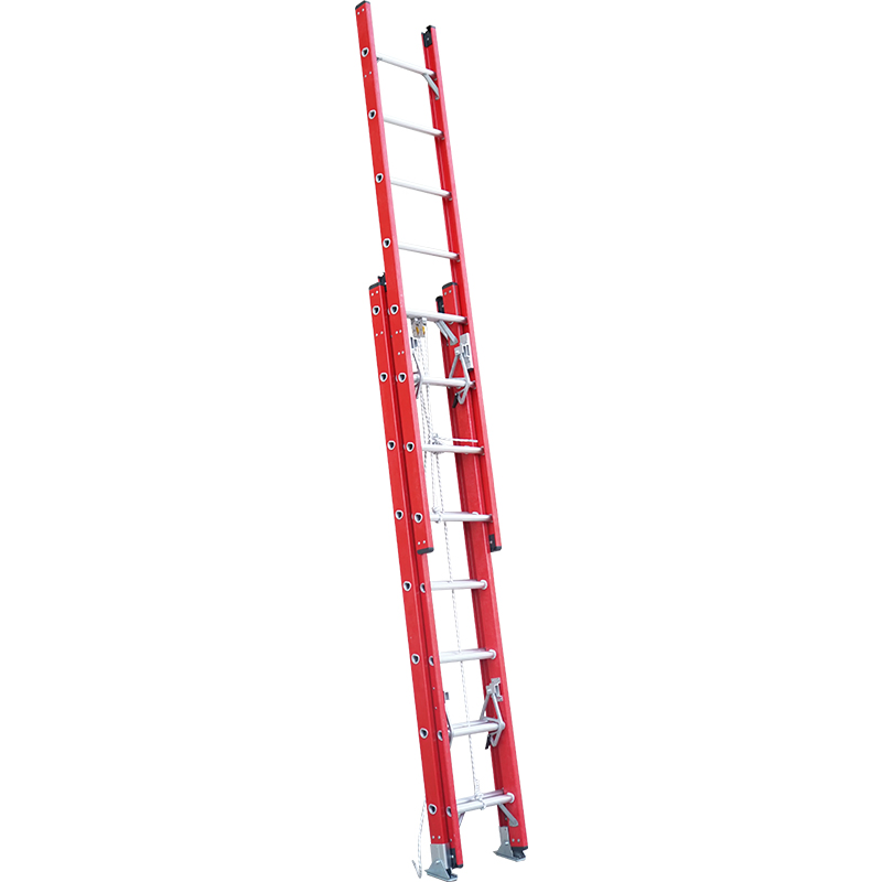 Wholesale Fully Insulation 7m Combination Step Extension Fiberglass Folding Ladder with Rope