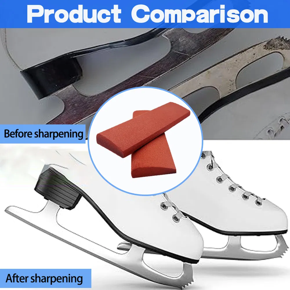 800 Grit White Corundum Silicon Carbide Abrasive Sharpening Stone Skate Sharpening Stone for Skate Blade