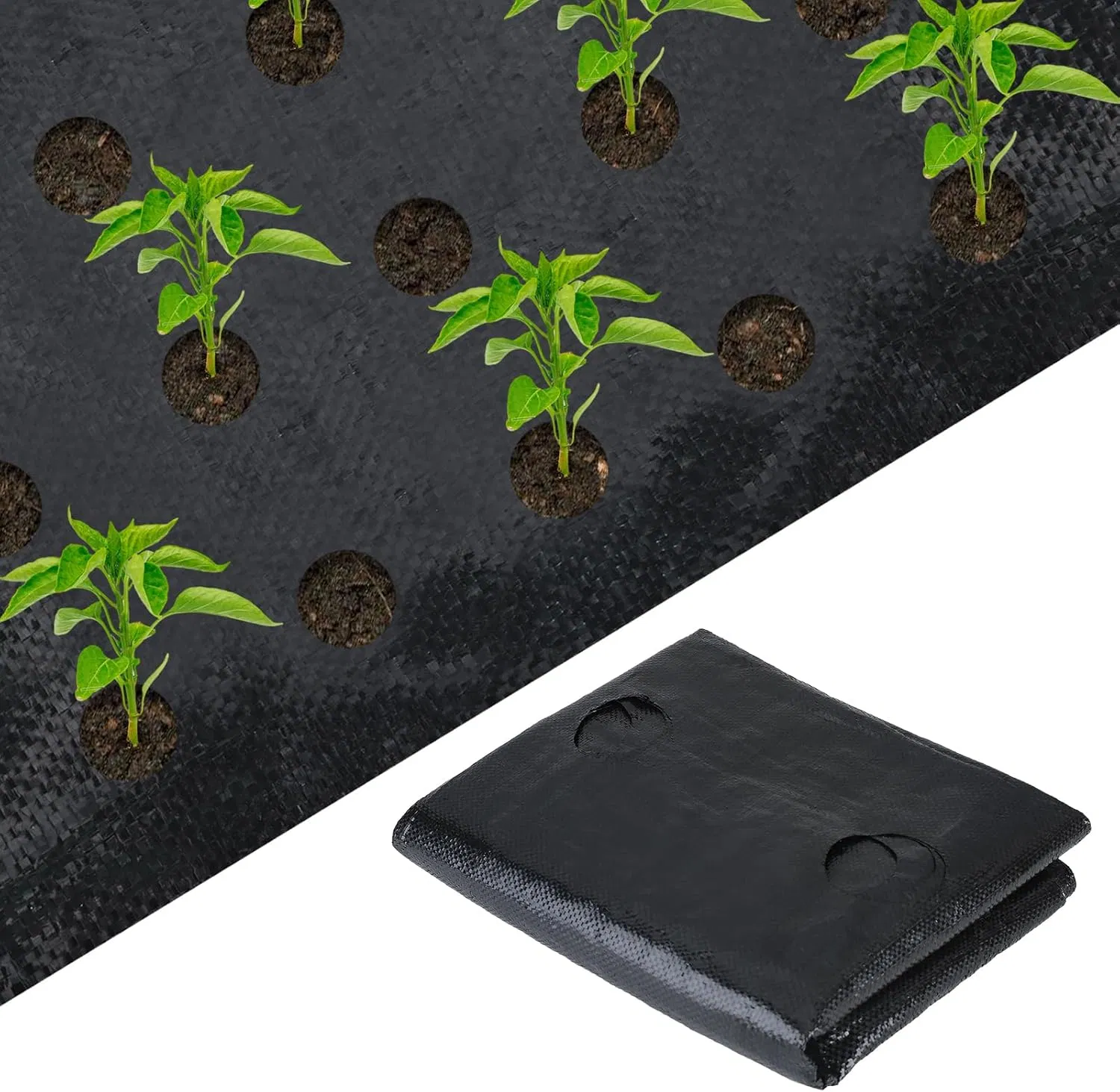 Weed Barrier Fabric 6FT X 300FT Weed Mat PP Material 90GSM 100GSM Weed Mats for Sale