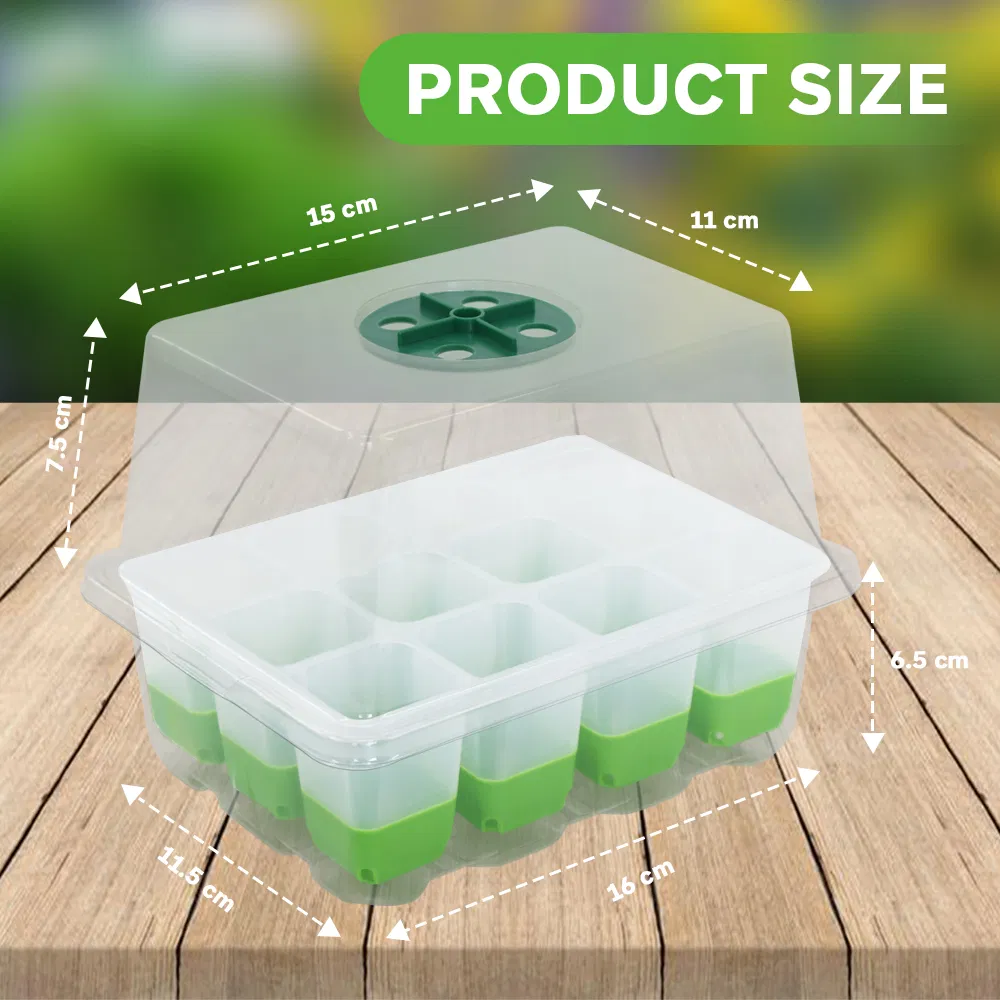 Garden 12 Holes Seeling Pot Plastic Flower/Plant Nursery Pot Seedling Tray Planter