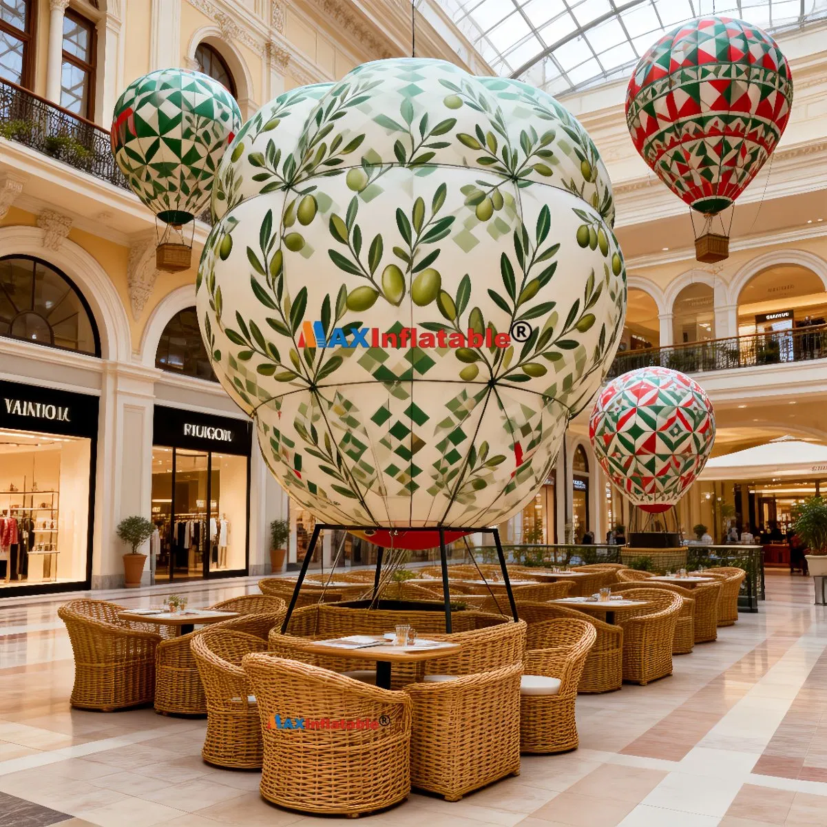 The Hot Air Balloon-Themed Restaurant Offers Customizable Hot Air Balloons in Various Styles