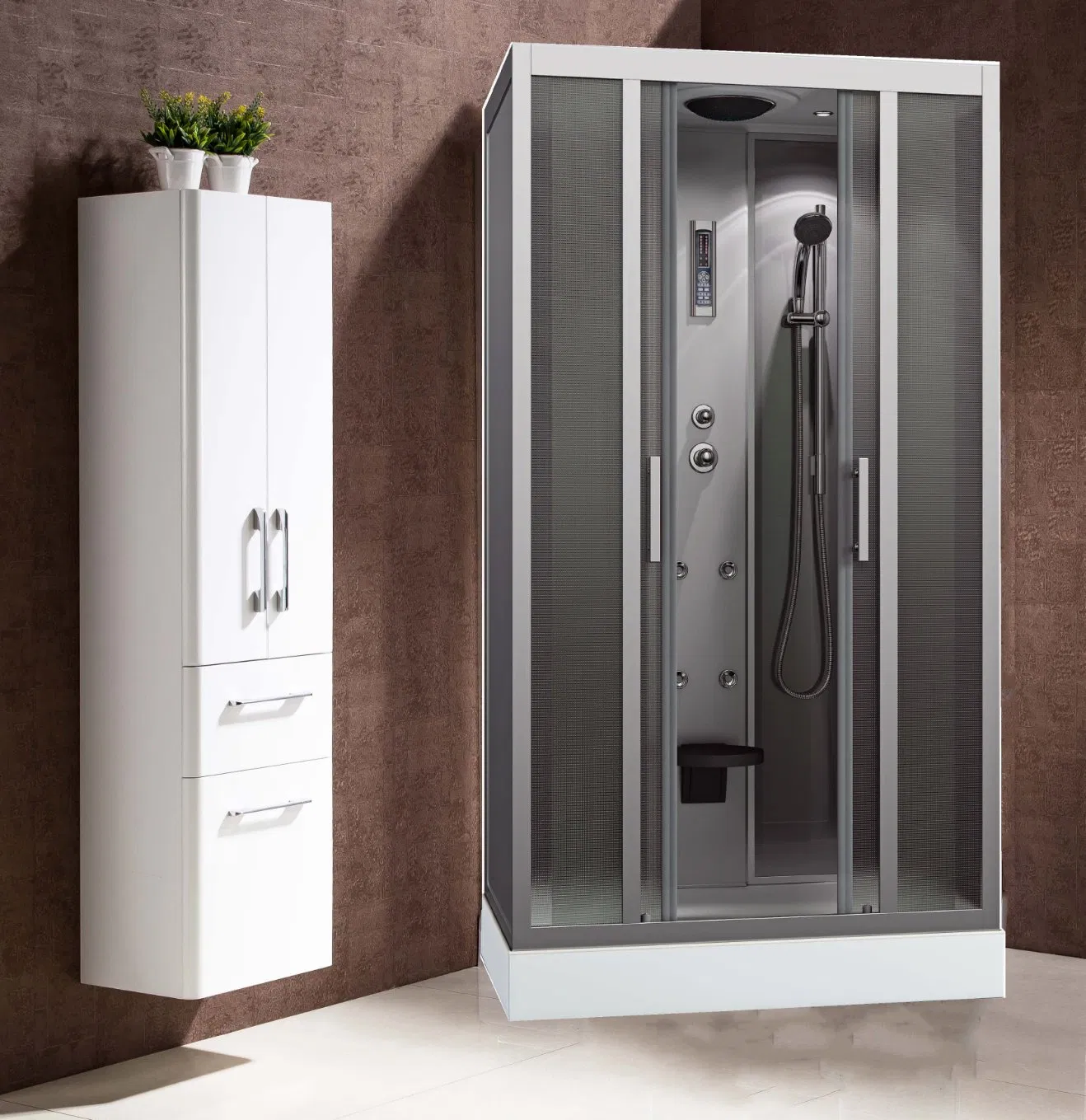 Good Selling Custom Modern Bathroom Glass Portable Steam Shower Room for 120 *80 *215 Cm