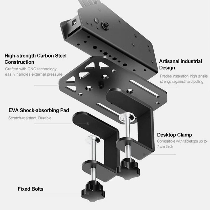New Arrival Pxn Zd1 Carbon Steel Aluminum Handbrake Stand Desk Bracket for Hbs Racing Handbrake