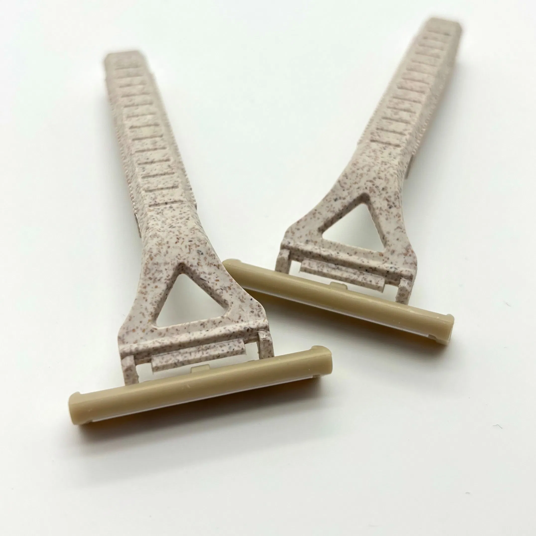 Eco-Friendly Wheat Straw Luxury Disposable Razor for Hotels and Spas 06